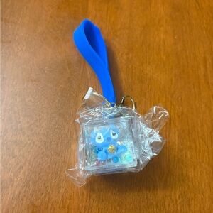 Blue Key & Card Holder with Cute Character